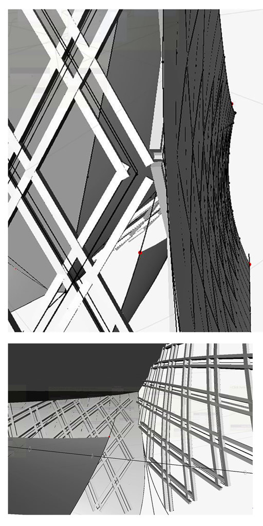 Daheli Fude Temple — lattice facade studies
