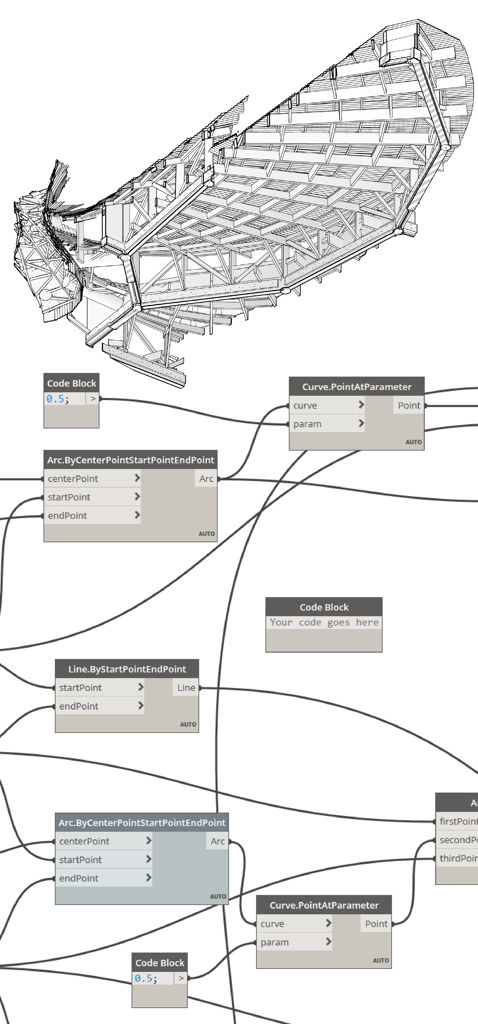 Calla Lily School — parametric model and script