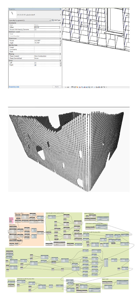 My Museum — Revit properties, 3D point-cloud form, and Dynamo graph