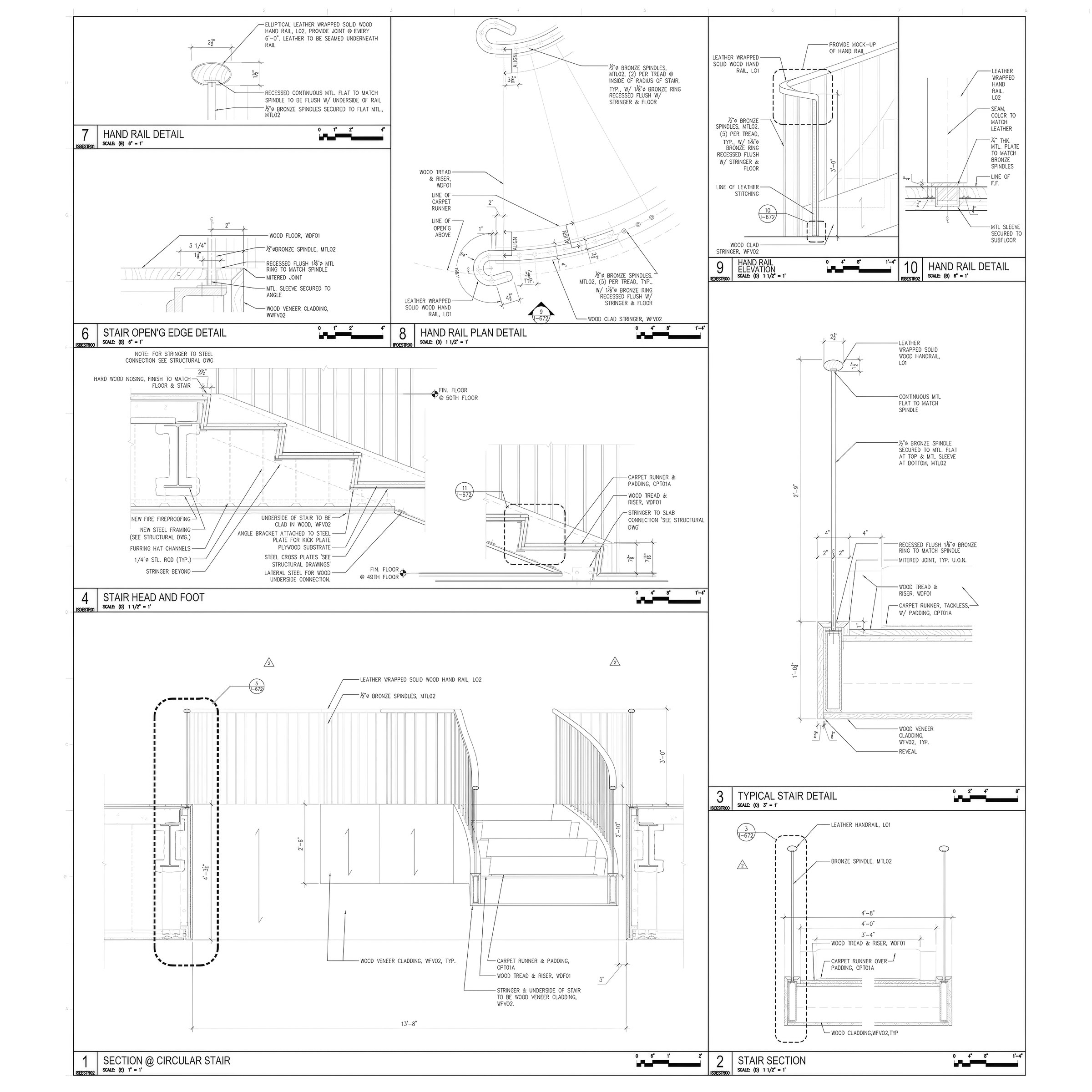 Legacy AutoCAD construction document with Xref-linked sheets