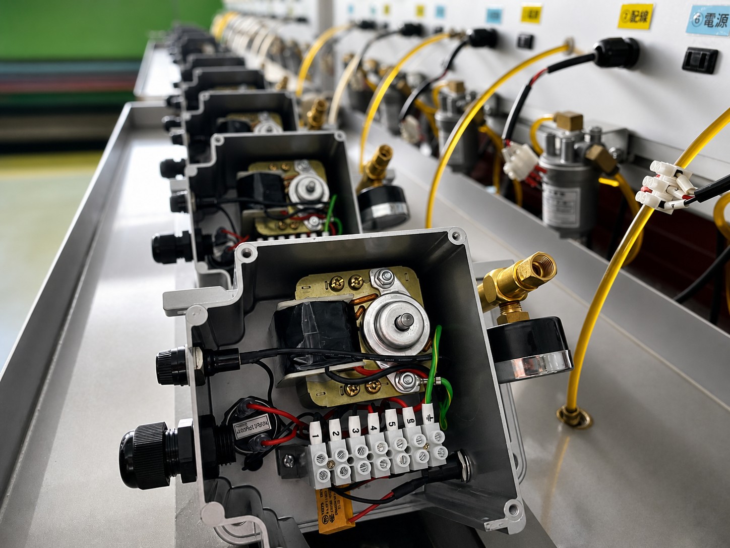 Manufacturing R&D control enclosures and pneumatic line for process tooling